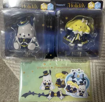 제일복권 포차코 폼폼푸딩 피규어 & 스티커 세트