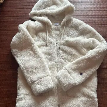 Champion 플리스 자켓 L 사이즈 화이트