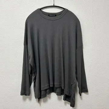 mizuiro ind 크루넥 와이드 T 그레이 계열 3-210029