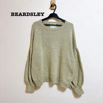 BEARDSLEY 코튼 소재 소매 개더 코튼 니트