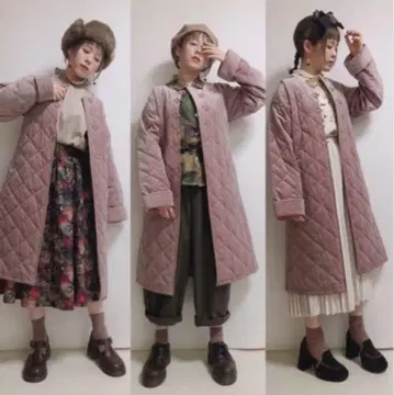 merry jenny 페로알티닝 코트 핑크