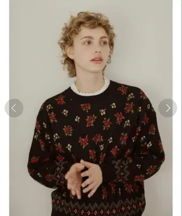 머신 워셔블 안티필링 패턴 모듬 니트 사만사 모스모스 새상품급