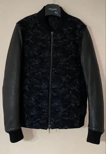 정가 12만 카즈유키 쿠마가이 양가죽 울 캐시미어 바시티 자켓 일본제