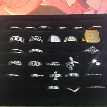 실버 반지 묶음 판매