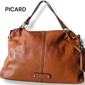 PICARD 피카드 핸드백 숄더 2way 소프트 가죽 브라운