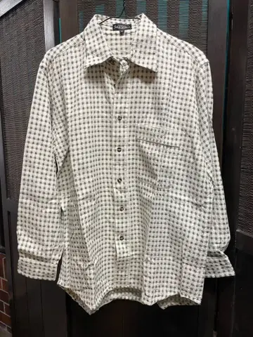 SILK WORLD 체크 무늬 셔츠 S 사이즈