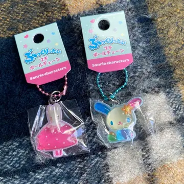 통통한 쁘띠 볼체인 우사하나 마롱크림 산리오 2개 세트