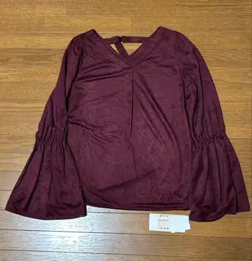 플레어 소매 벨로아 상의