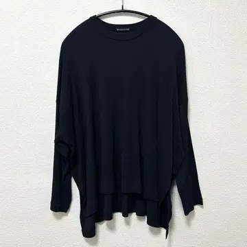 mizuiro ind 크루넥 와이드 T 네이비 3-210029