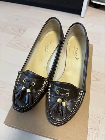 REGAL 리걸 태슬 로퍼 펌프스 브라운 23.5 일본제