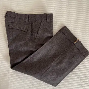 HUMAN WOMAN 울 그레이 브라운 팬츠 슬랙스 ZARA