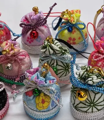 일본풍 패턴 복조리 키링 12개 묶음 판매