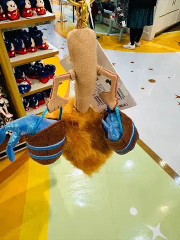 빗자루 봉제 인형 키링 Disney FANTASIA 85TH