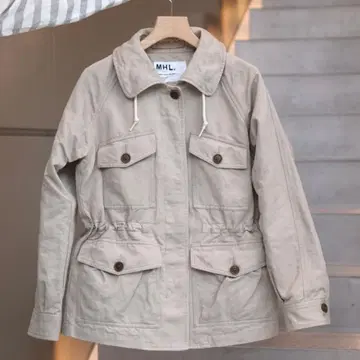 MHL 마가렛호웰 코튼 린넨 필드 자켓 베이지