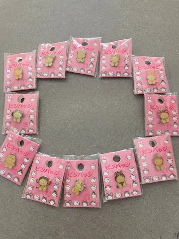 초레어! 희귀! 헬로키티 핀 배지 12 컴플리트