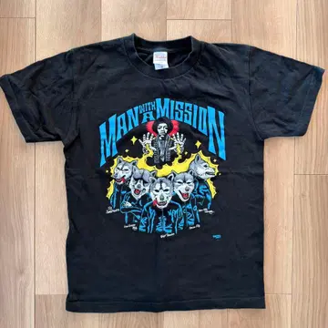 MAN WITH A MISSION 티셔츠 S 블랙