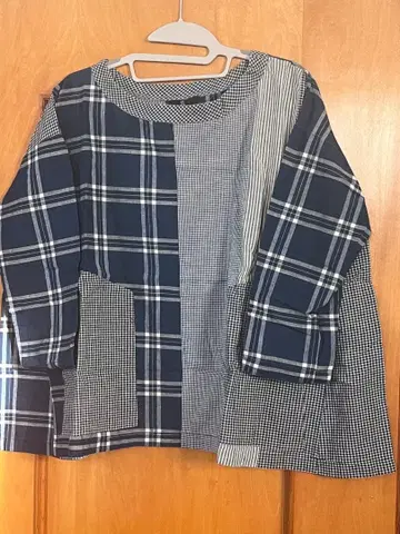 45R 패치워크 블라우스