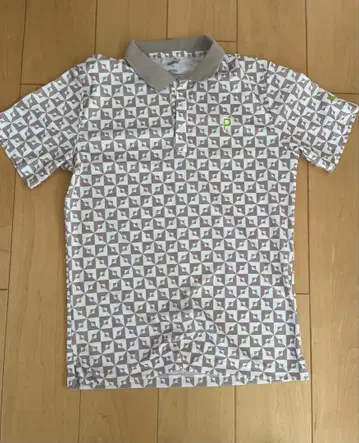 PUMA 기하학 패턴 피케 셔츠 M 사이즈
