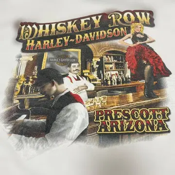 Hurley-Davidson 롱 T 화이트