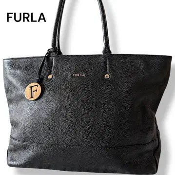 새상품급 FURLA 훌라 핸드백 토트 블랙 비즈니스 멜리사