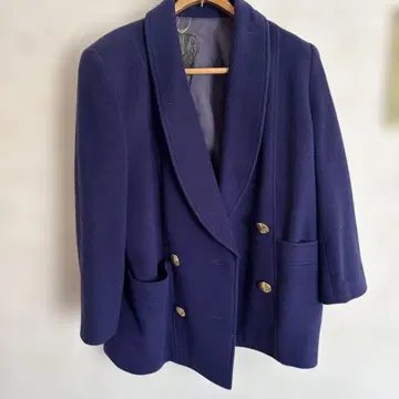 EMA MODA 네이비 캐시미어 코트