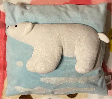 헤이세이 레트로 시로쿠마 봉제 인형 쿠션