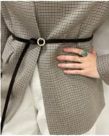 플라주 구매 RIAM 내로우 벨트 블랙