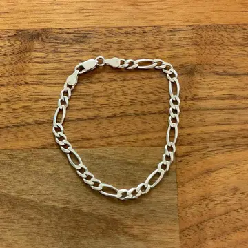 이탈리아제 실버 925 피가로 체인 팔찌