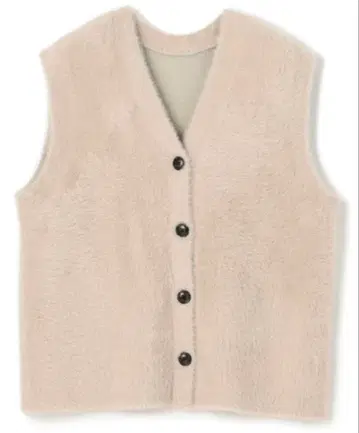 UNFILO 금기 앙피로 나일론 샤기 가디건 베스트 M