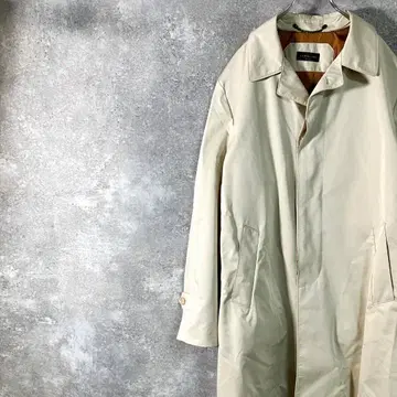 새상품급 CORNELIANI 스텐카라 코트 롱 기장 베이지 무지