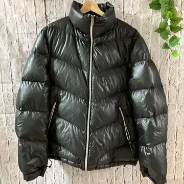 CONVERSE 블랙 다운 자켓 L 퀼팅 하이넥