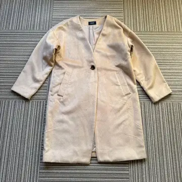 NOWNOW 베이지 롱 코트