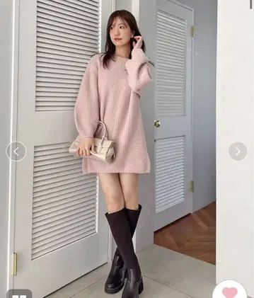 [ 기간 한정 ] SNIDEL 25AW 라쿤 미니 니트 원피스