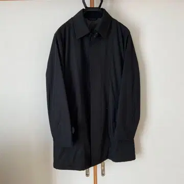 G.E.A.R. INTERNATIONAL 블랙 트렌치코트