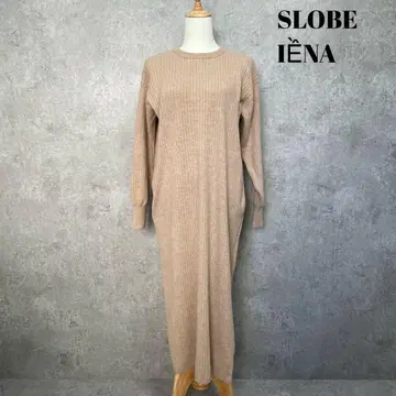 SLOBE IENA 이에나 울 100 니트 원피스 롱 프리