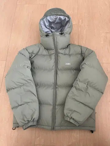 XLARGE 후드 부착 다운 자켓 올리브