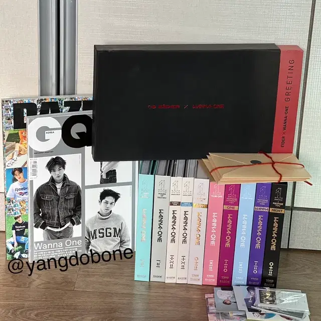 워너원&강다니엘 앨범/굿즈 모음 (아더, GQ, 시즌그리팅)