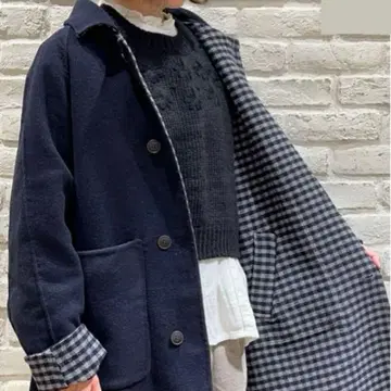 사만사 모스모스 더블 페이스 리버서블 롱 코트