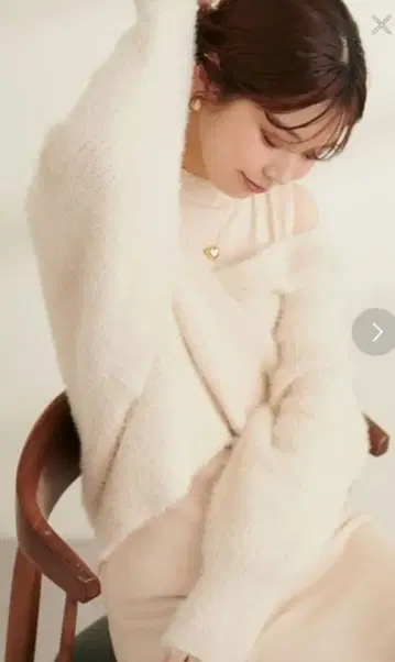 natural couture 크로스 니트 + 민소매 원피스 SET