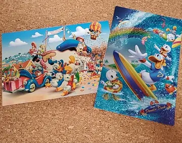 도널드 덕 세트 엽서 3장