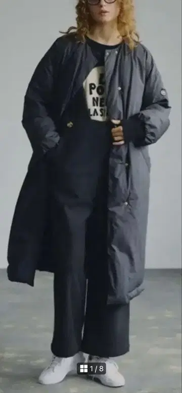 퓨어세신 프렌치 덕다운 롱 코트