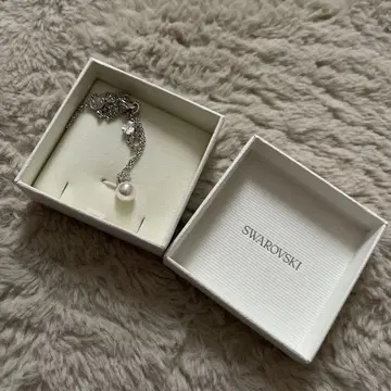 Swarovski 실버 펄 목걸이