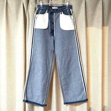 리버스 스트레이트 데님 25 블루 아메리빈티지