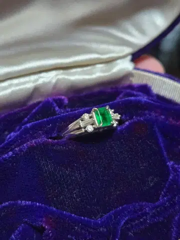 pt650 레트로 빈티지 쇼와 반지 플라티나 pm