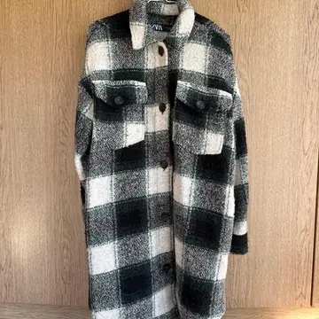 [ 새상품급 ] ZARA 체크 무늬 롱 XS