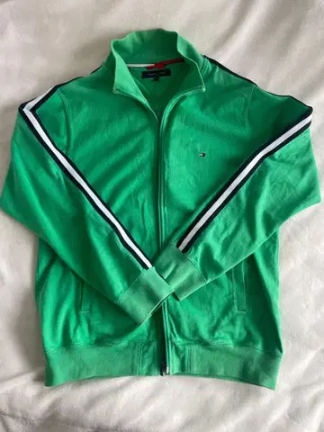 TOMMY HILFIGER 그린 저지 XL