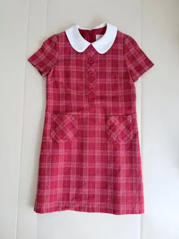 PINKHOUSE 체크 무늬 반팔 원피스