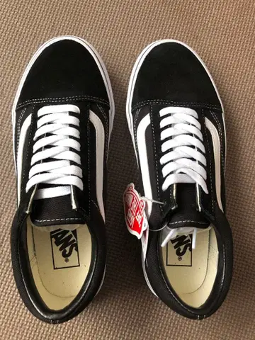 Vans 블랙/화이트 스니커즈 24.5cm 미사용 새상품