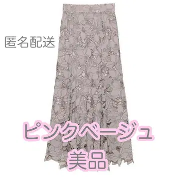 snidel Sustainable 커팅 레이스 스커트