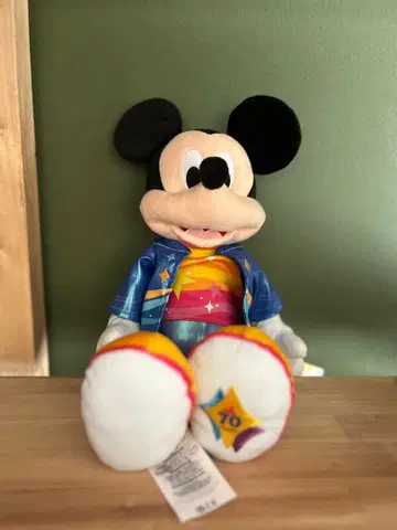 캘리포니아 디즈니 70주년 미키 봉제 인형 택 포함